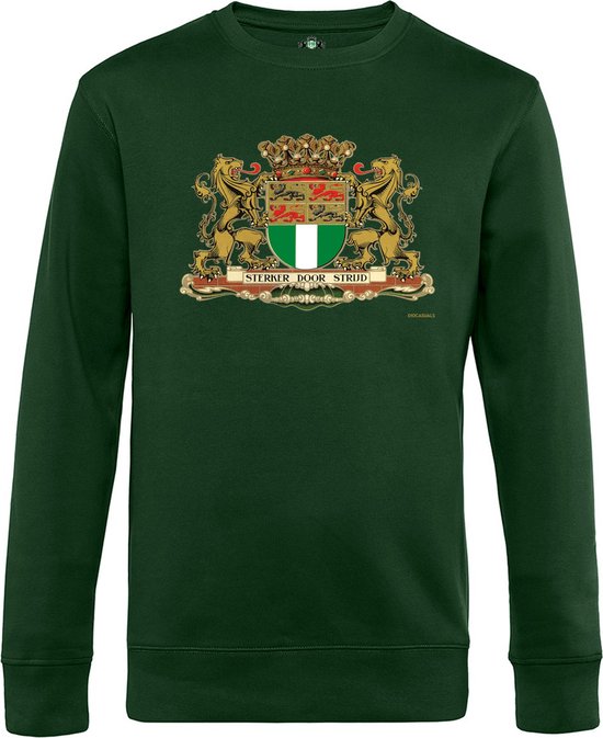 010 CASUALS ROTTERDAM SWEATER STADSWAPEN (AUTHENTIC) bottle green