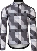 AGU Triangle Stripe Fietsshirt Lange Mouwen Essential Heren - Black - XXL