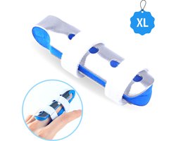KANGKA Vingerbrace - Verstelbaar Vingerspalk maat XL (9 cm) - Finger spalk - Ondersteuning voor de vingers - Triggervinger - Brace voor gebroken vingers