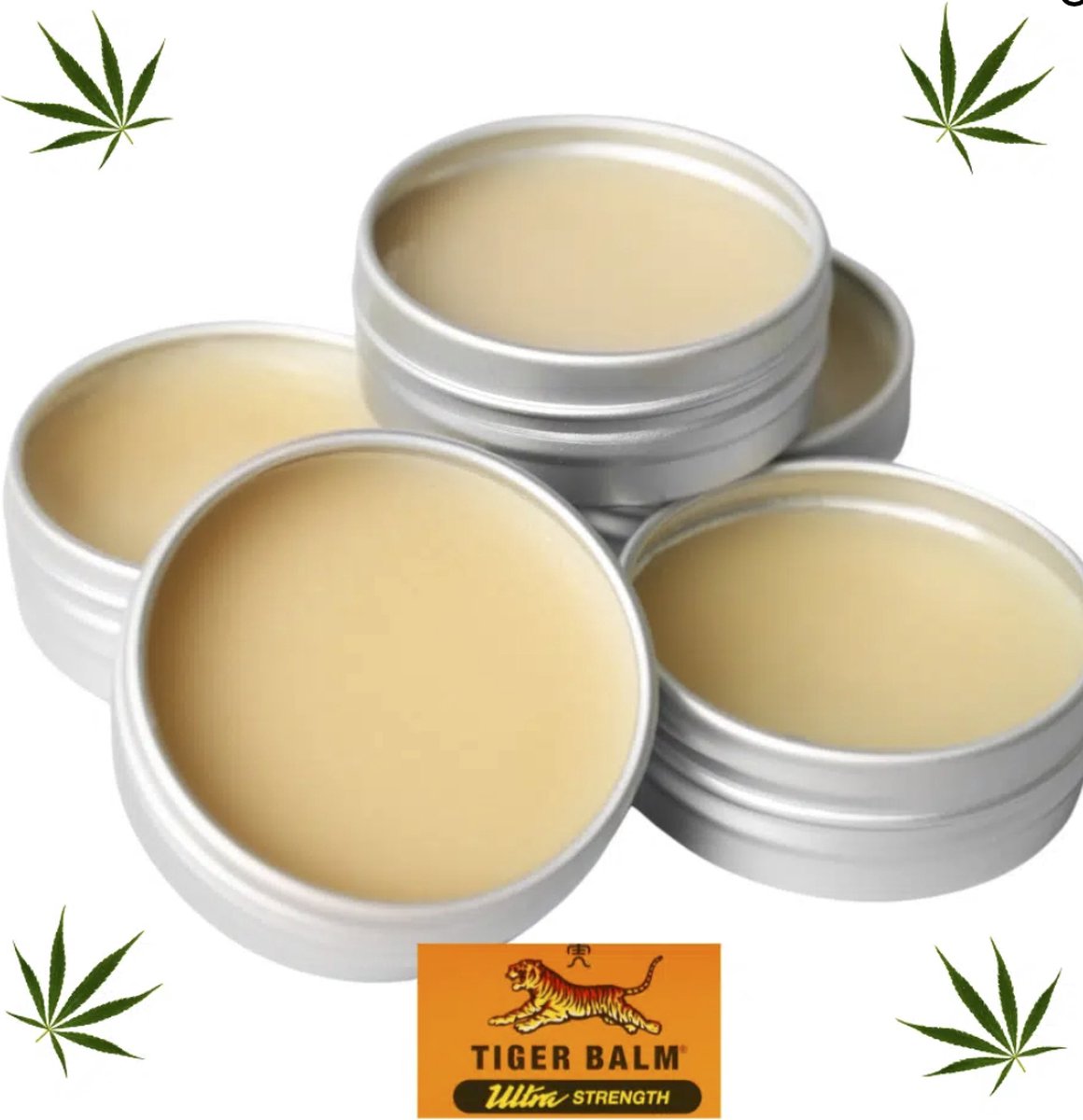 WietOliePuur CBD Tijgerbalsem 20ml - 200mg CBD + Menthol & Eucalyptus - Spier- en Gewrichtsbalsem