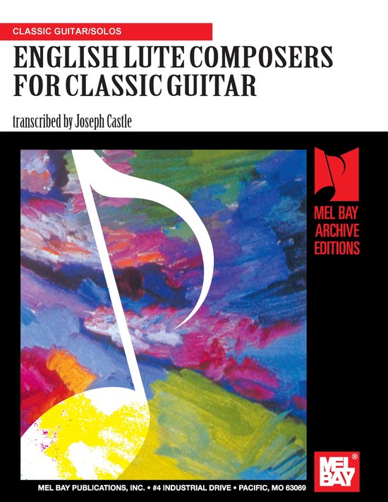 English Lute Composers for Classic Guitar (ebook), Joseph Castle