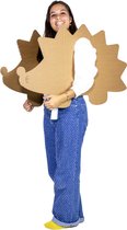 Egel - Kartonnen verkleedkleding - Egel verkleedkostuum - 59x1x98 cm - Verkleedpak van karton - Speelgoed - KarTent