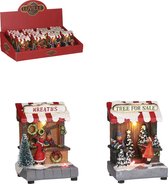 Luville Collectables Wreath and tree shop 2 assorted BO display - l8xw7xh11cm