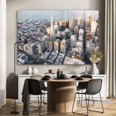MuchoWow® Glasschilderij - San Francisco - Skyline - Steden - 180x120 cm - Acrylglas Schilderijen - Foto op Glas