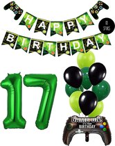 Cijfer Ballon 17 Game Videospel Verjaardag Thema - De Versiering voor de Gamers Birthday Party van Snoes