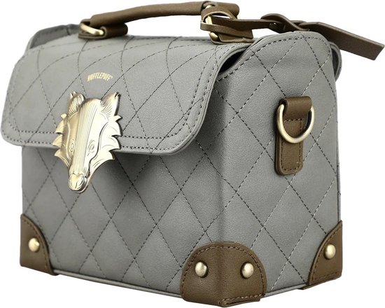 Boutique Trukado - Mini sac à main valise Harry Potter Poufsouffle Premium - (LxHxP) 19,5 cm x 15 cm x 9,5 cm - Sous licence officielle