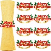 8 x Christmas napkin rings, Merry Christmas napkin holder for Christmas, Christmas napkin buckle, Christmas napkin rings, holder for Christmas party, table decoration