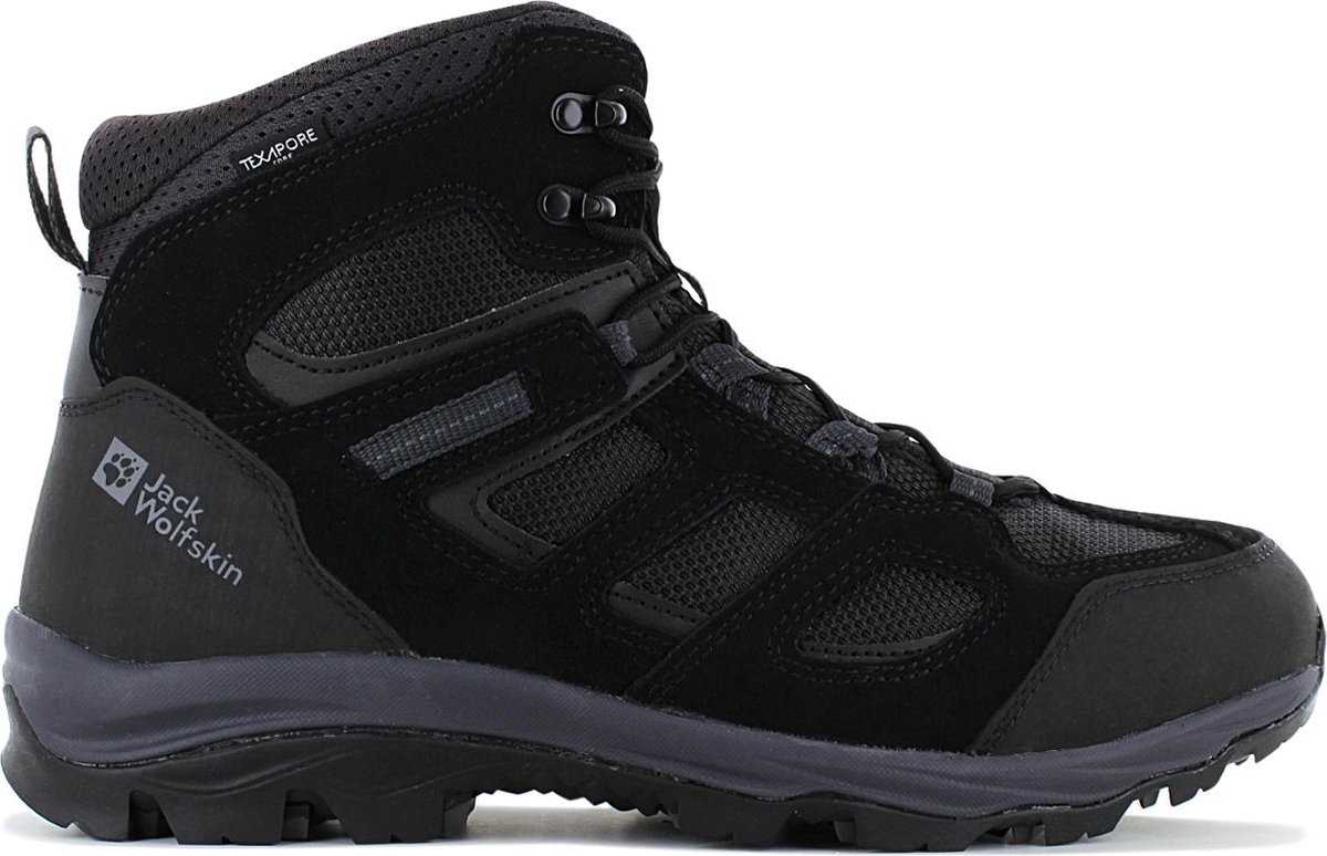 Jack Wolfskin Vojo 3 Texapore Mid Wandelschoenen voor Heren Zwart