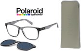Leesbril Polaroid PLD0030 Met Zonneclip-Gray-+1.00