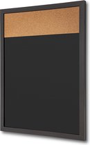 Combibord - Zwart Krijtbord / Prikbord 45 X 60 cm - Syna WBBC450X600BL