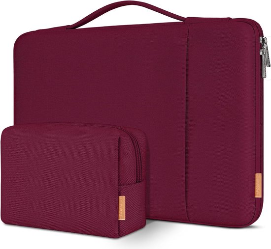 DOMISO 17 inch laptoptas, hoes, schokbestendige waterdichte laptop sleeve, pc-case, notebookbeschermhoes voor 17,3 HP Pavilion 17 Envy 17/Dell/Lenovo IdeaPad/LG Gram/ASUS/MSI, roze