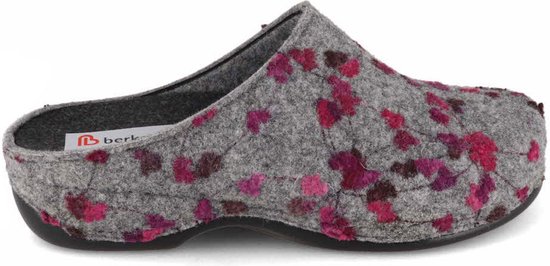 Berkemann Donata Taille 35,5 / UK 0 chaussons gris clair avec fleurs