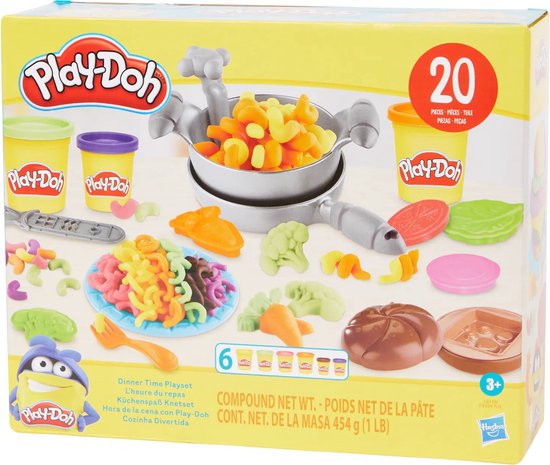 Play-Doh Pasta Dinner Playset, Kitchen Playset With 35 Play...