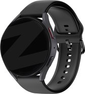 Bandz siliconen band 'Classic' geschikt voor ID205L - Hoogwaardig siliconen materiaal smartwatchbandje - Ideaal silicone smartwatchbandje voor tijdens het sporten - zwart siliconen bandje