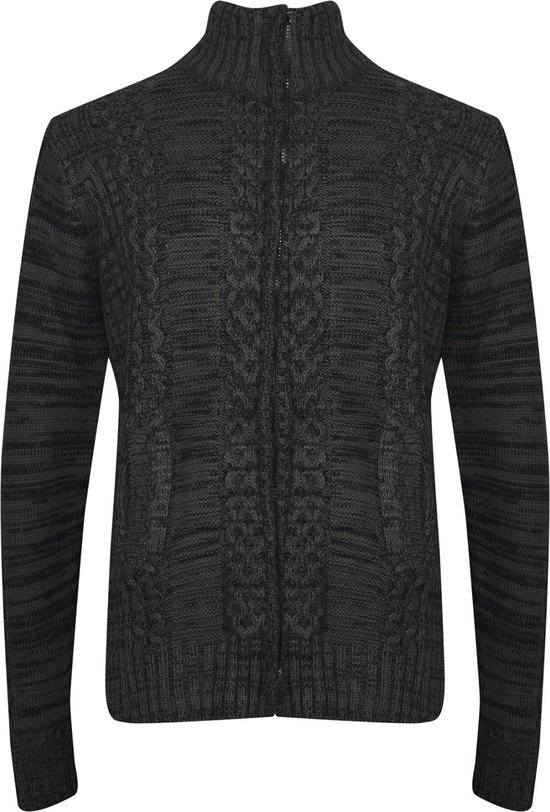 NEW REPUBLIC - Cardigan torsadé tricoté Homme - Taille 5XL - Zwart