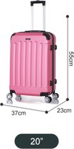 Koffer Traveleo Babij ABS01 Roze handbagage maat S