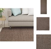 vidaXL Sisal Vloerkleed - Bruin - 66 x 150 cm - Anti-slip - 100% Sisal - Vloerkleed