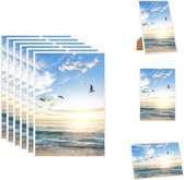 vidaXL Fotolijsten - Classic White - 21 x 29.7 cm - Set van 5 - Fotolijst