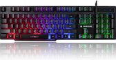 GAMEZONE® - Clavier Avec Souris - Rétroéclairé - USB - 12 Touches de Raccourcis