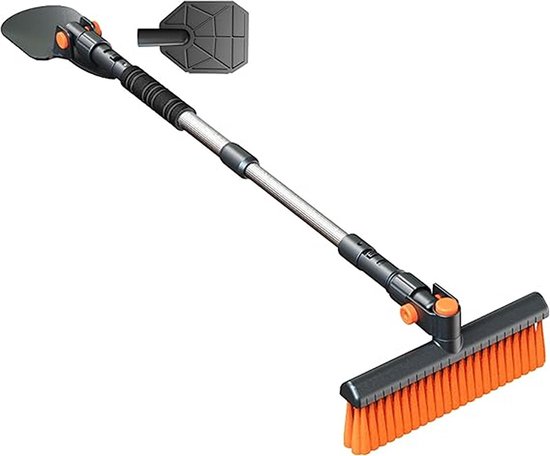 Pro Plus Auto winterset sneeuwborstel met ijskrabber en rubberen trekker sproeiontdooier 500 ml
