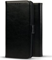 Rosso Element Book Case Wallet Hoesje Geschikt voor Samsung Galaxy A25 | Portemonnee | 3 Pasjes | Magneetsluiting | Stand Functie | Zwart