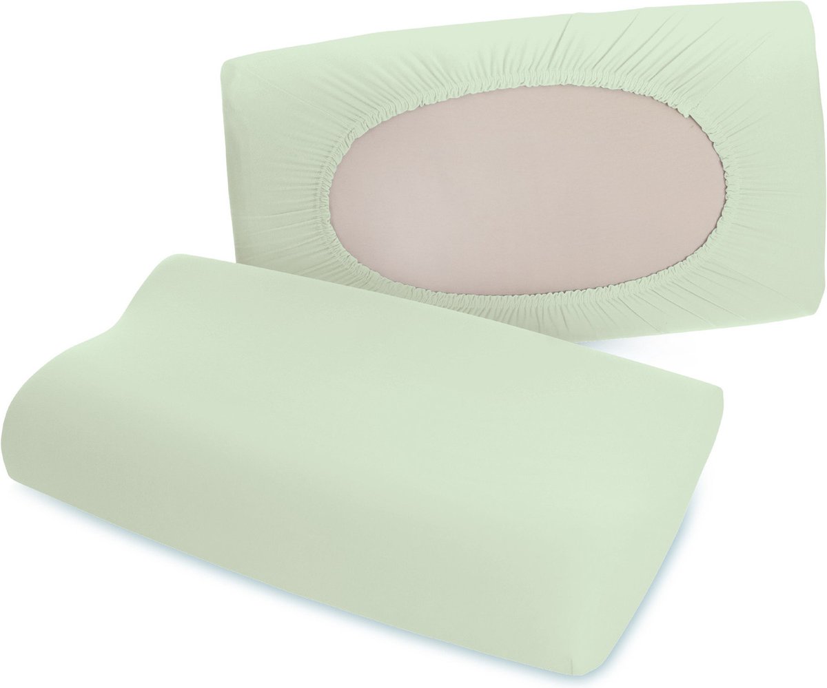 Schlafgut Pure flexible Kussensloop S-XL 643 Green Light