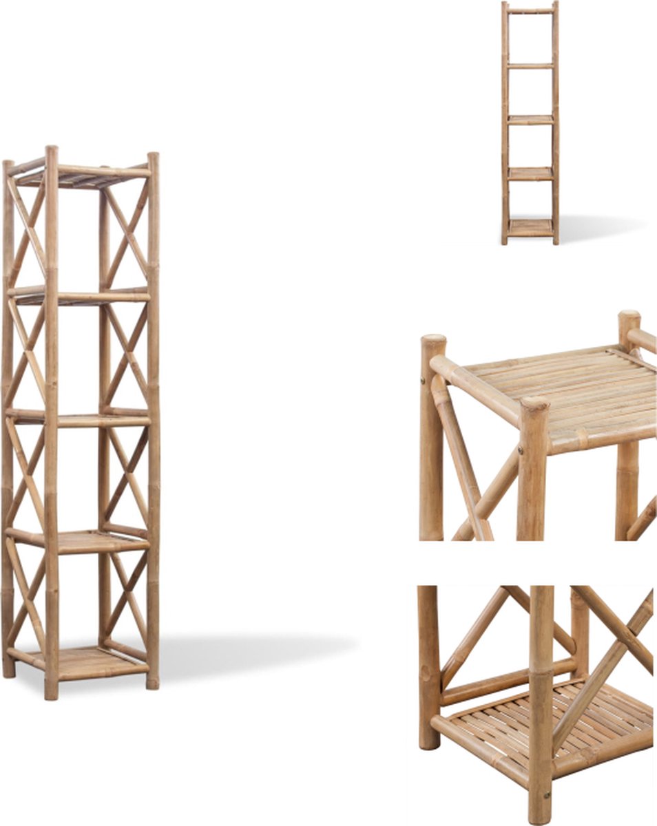 Modular Bamboo Rack with 2 Levels, 84 x 69.5 x 20 cm, Pack of 7 Modular Bamboo Rack with 2 Levels, 84 x 69.5 x 20 cm, Pack of 7