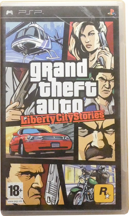 Notice/carte Jeu PSP Grand Theft Auto Liberty City Stories - Bon état, Pas De Jeu Inclus
