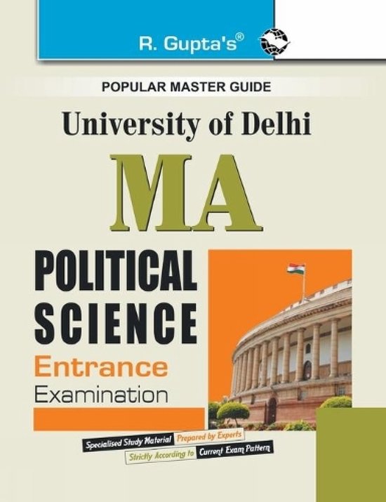 Delhi University M.A. Political Science Entrance Exam Guide - cover