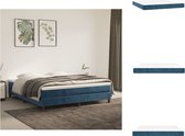 vidaXL Pocketveringmatras - Comfort Sleep - Matras - 160 x 200 x 20 cm - Zacht fluweel - Matras