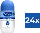 Sanex Deo Roller - Dermo Extra Control - Voordeelverpakking 24 x 50 ml