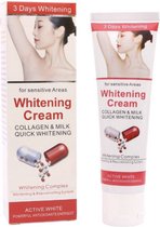 Crème blanchissante | Aisselles Jambes Genoux Organes génitaux | Corps 50ml Bellezon Underarm Whitening Cream
