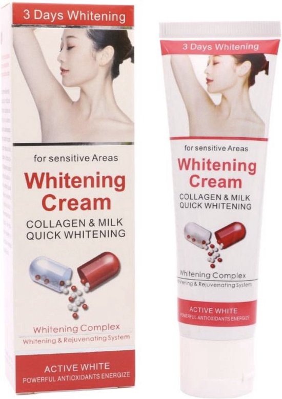 Whitening Cream | Oksels Benen Knieën Geslachtsdelen | Body 50Ml Bellezon Oksels Whitening Cream