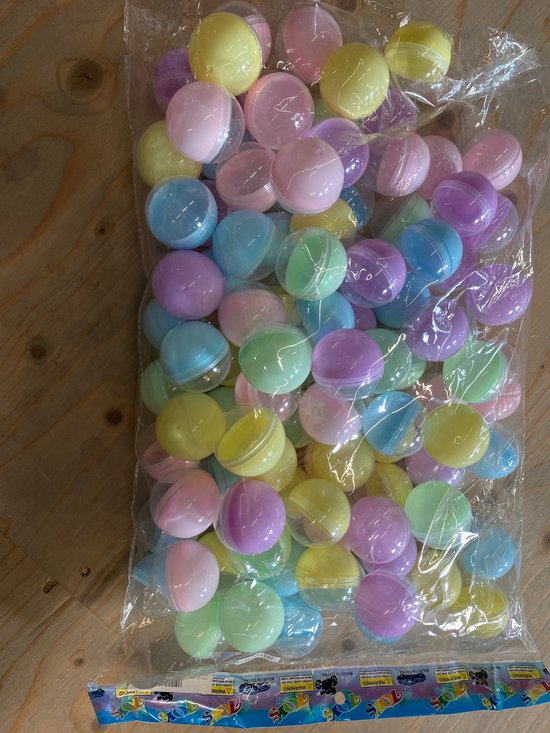 120 Stks Gumballs Automaat Capsules Gekleurde Ronde Capsules Plastic Containers Speelgoed Capsules