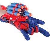 Web Shooter - Spider Handschoen - Web shooter - Incl 15 pijltjes - Spidey Speelgoed - Spinnen Launcher - Blauw Rood