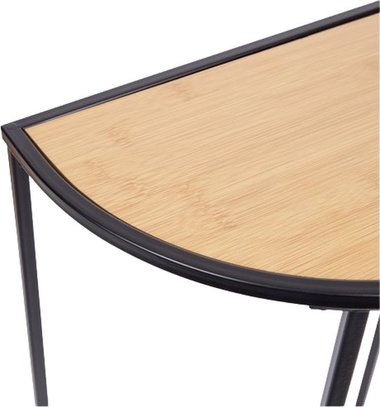 Handgemaakte houten wandtafel Eton