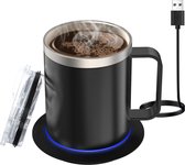 Livano Cup Warmer - Mok Warmer - Mug Warmer - Koffie Warmer - Verwarmde Onderzetter - Koffie Warmhouder - Koffiekop Verwarmer - Kop Warmer - USB - Kopjes - Melk - Zwart