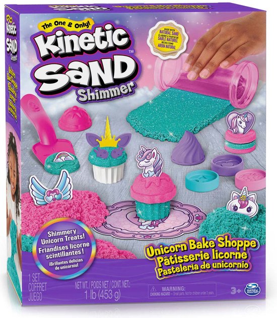 Kinetic Sand SABLE MAGIQUE - COFFRET PATISSERIE LICORNE 453 G - Créations  Thème