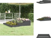 vidaXL Plantenbak - Trapsgewijs ontwerp - 107 x 107 x 27 cm - Massief grenenhout - Bloempot