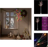 vidaXL Kunstkerstboom LED Wilgenboom - 180 cm - Wit - LED Verlichting - Decoratieve kerstboom