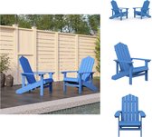 vidaXL Chaises de jardin Adirondack - bleu aqua - HDPE - 73x83x92 cm - confortable - Chaise de jardin