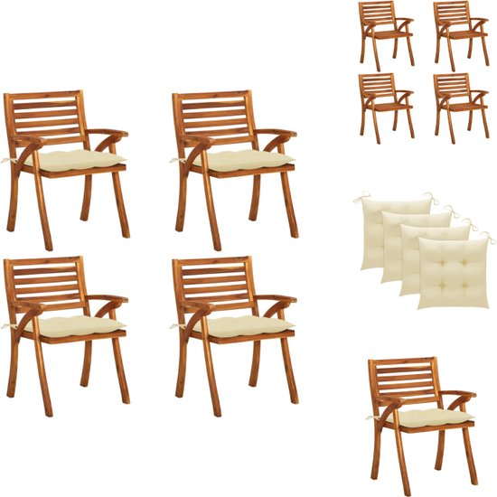 tectake Tuinstoelen Alcudia, weerbestendig, stapelbaar - antraciet, Set van 6 - 406186