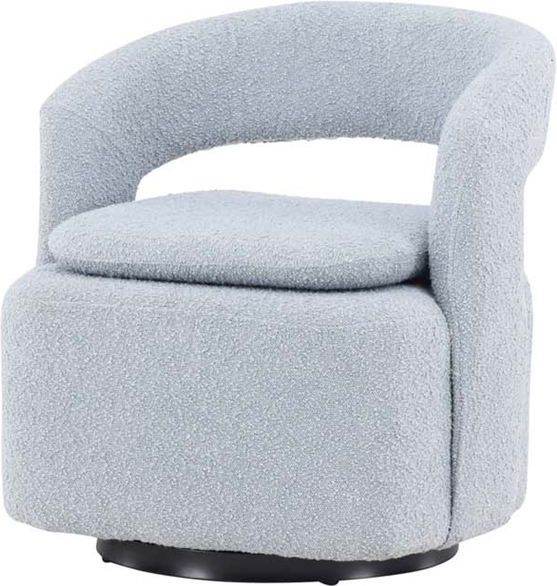 Laurel fauteuil draaifunctie blauw.