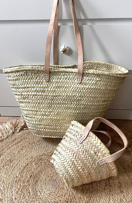 Strandtas Shopper tas Groot Boodschappentas Riet Schoudertas Opberger . bol