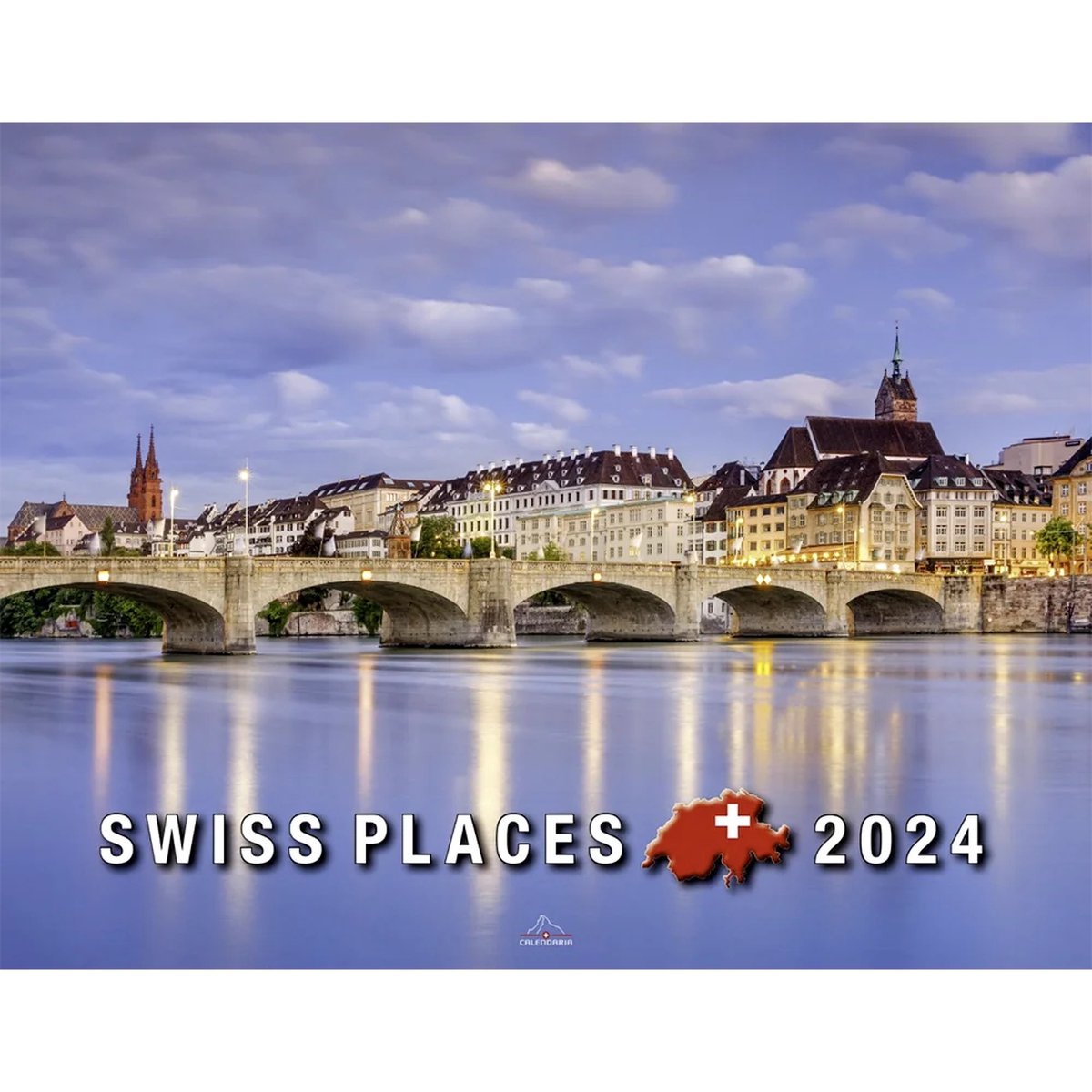 Calendaria - Wandkalender - Swiss Places 2024 - Zwitserland - Kalender