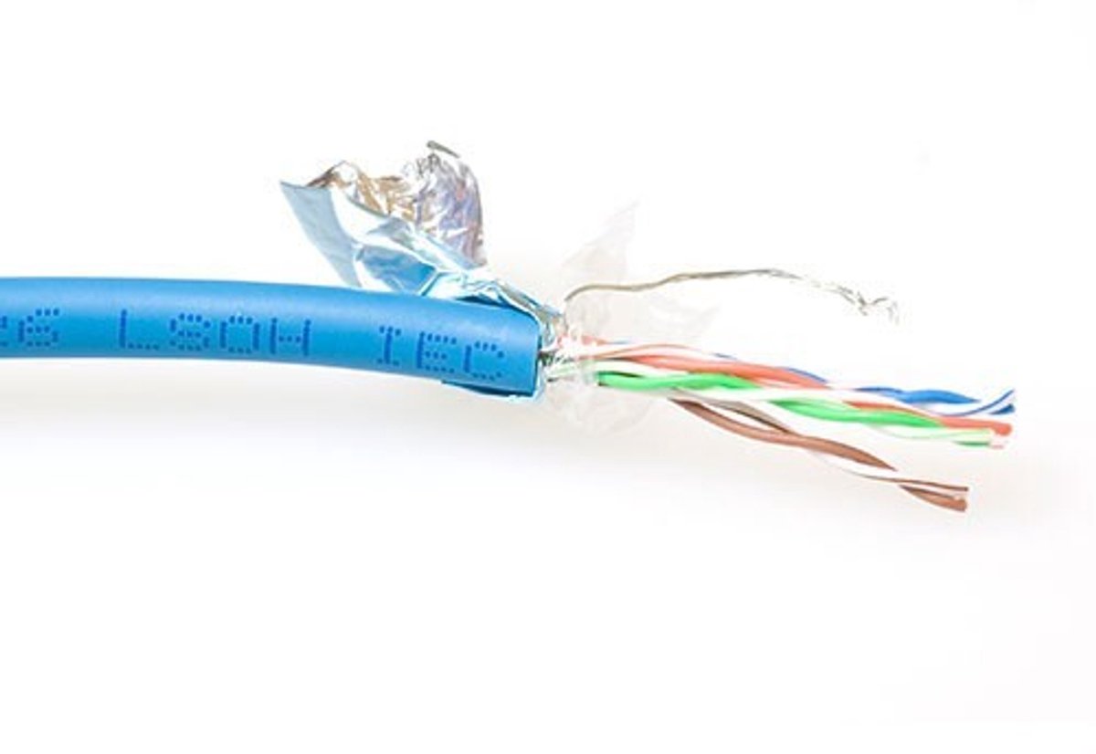 ACT FP760H CAT5E F/UTP LSZH Patchkabel Soepel Blauw - 100 meter