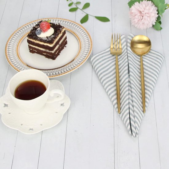 Doek servetten Set van 12 Katoen - 20 X 20 Inch Herbruikbare servetten - Oversized katoenen servetten gemaakt