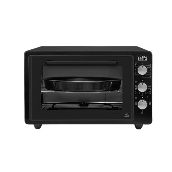 Teffo - bakoven - dubbel glas - vrijstaande oven - 42L - met timer - zwart