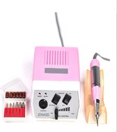 Velox Professionele Elektrische Nagelfrees - Met 6 Opzetstukken - Pedicure & manicure - 30000 RPM - Elektrische nagelvijl - 35W - Nagelboor - 13 x 13 x 8cm - Roze