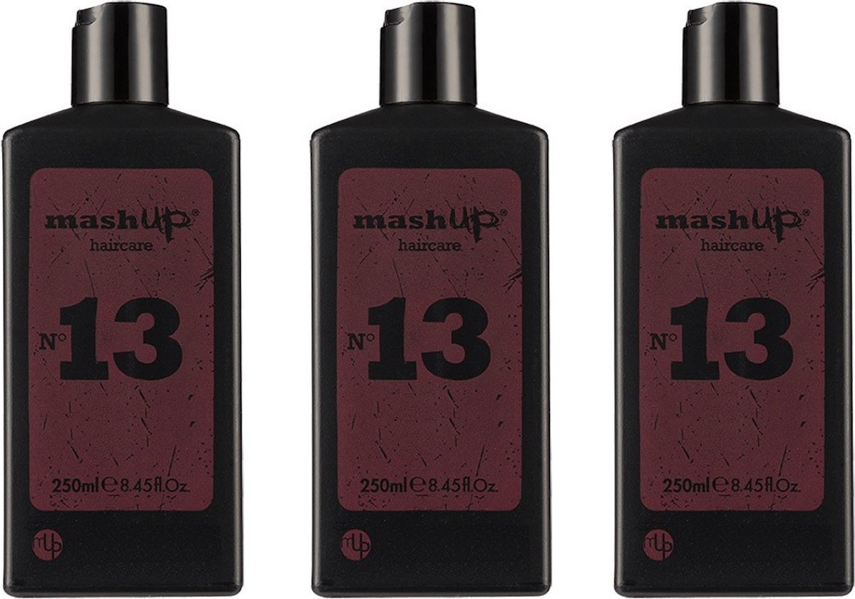 mashUp haircare N° 13 Shine & Protect Shampoo 250ml - 3 stuks